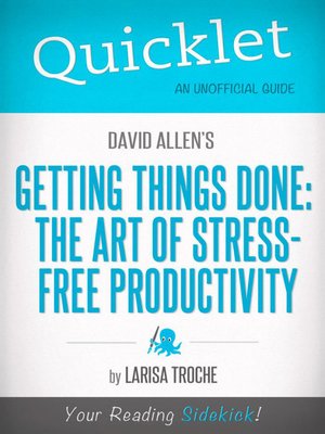 cover image of Quicklet on David Allen's Getting Things Done